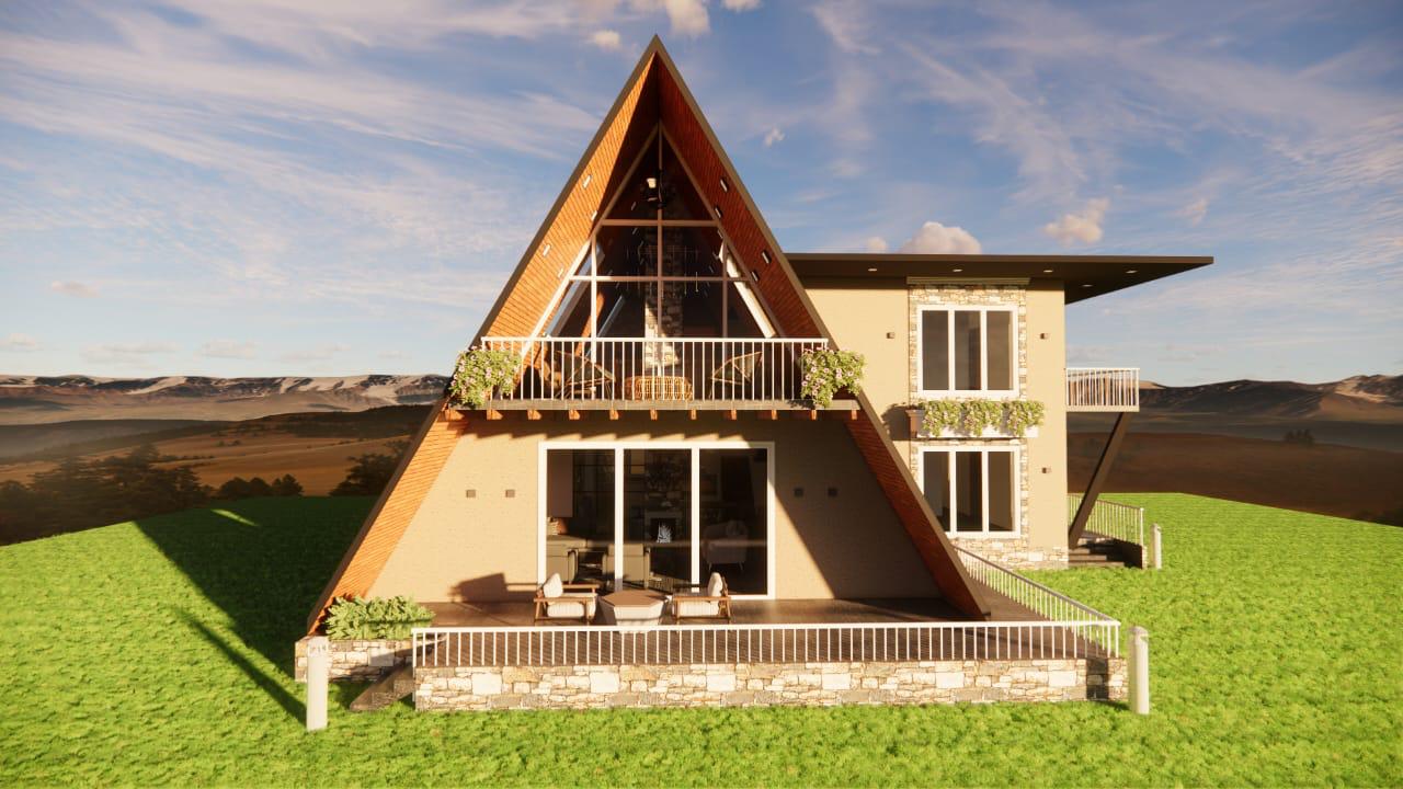 Hill Villa - Exterior angle view